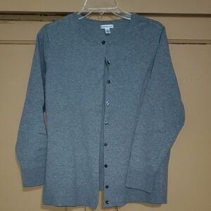 Croft & Barrow Classic Gray Cardigan